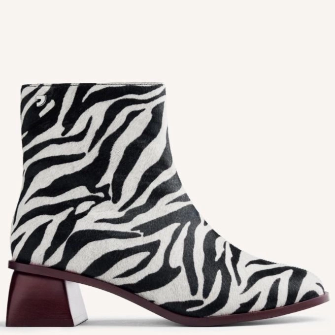 Botki z motywem zwierzęcym - GIOSEPPO 776872 ZEBRA