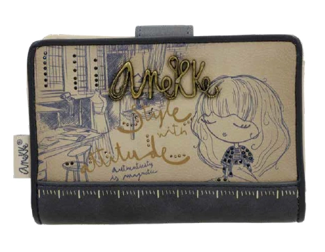 Średni portfel damski - ANEKKE MADEMOISELLE STUDIO 41849-902