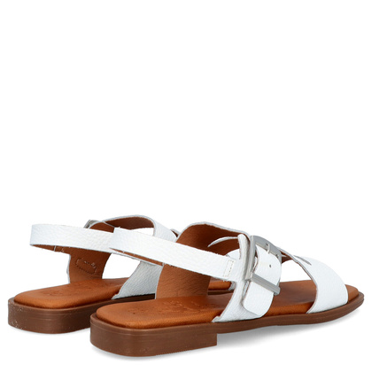 Eleganckie sandały ze skóry - OH! MY SANDALS 5581 BIAŁE