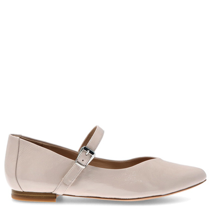 Lakierowane balerinki - CAPRICE 9-22112-44 KREMOWE