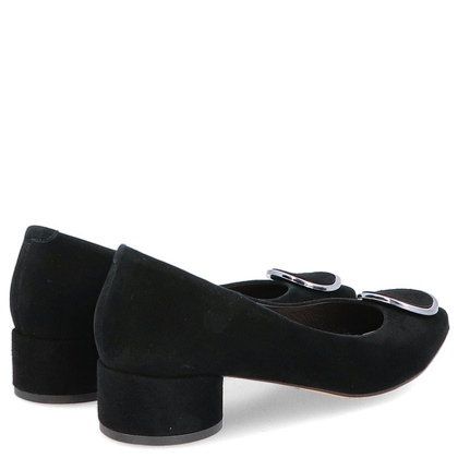 Czółenka na niskim obcasie - KOTYL 9913 CZARNE