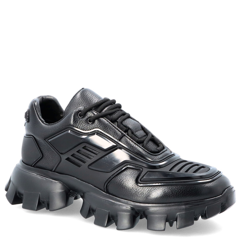 Designerskie sneakersy męskie - JOHN DOUBARE QA758T-45L-A1256 CZARNE