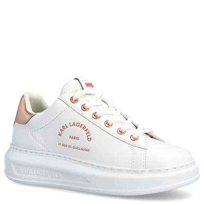 Sneakersy damskie - KARL LAGERFELD KAPRI KL62538 BIAŁE