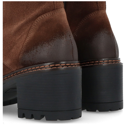 Wysokie workery ze skóry - TYMOTEO 2163/2 BRĄZOWE