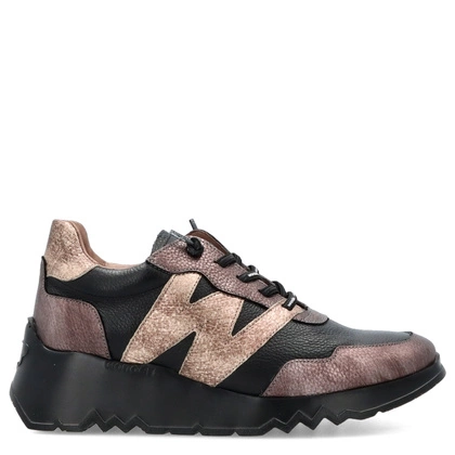 Hiszpańskie sneakersy premium - WONDERS E-6760 CZARNE