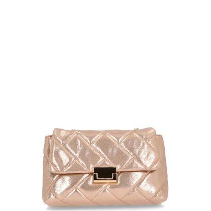 Torebka pikowana na łańcuszku - MENBUR 85326 RÓŻOWO ZŁOTA