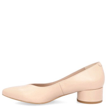 Czółenka na niskim obcasie - KOTYL 9921 BEŻOWE