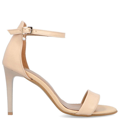 Sandały na szpilce - TYMOTEO LALA BEŻOWE