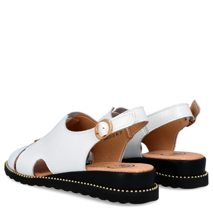 Lekkie sandały ze skóry - FILIPPO DS4470/25 BIAŁE