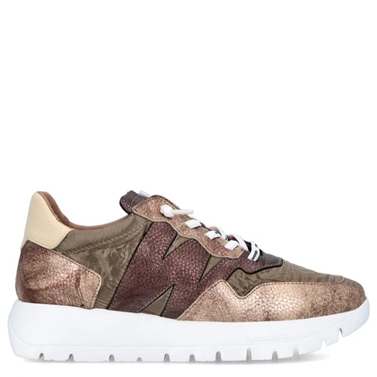 Hiszpańskie sneakersy premium - WONDERS A-2491 ZŁOTE