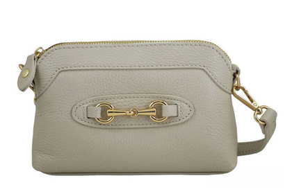 Mała torebka wieczorowa ze skóry - BARBERINIS 967-10 BEŻOWA