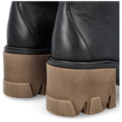 Trapery na grubym spodzie - LEMAR 60376 CZARNE