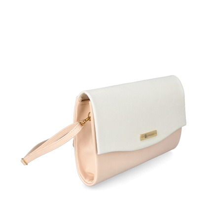 Wizytowa kopertówka - TYMOTEO 06 BEŻOWA