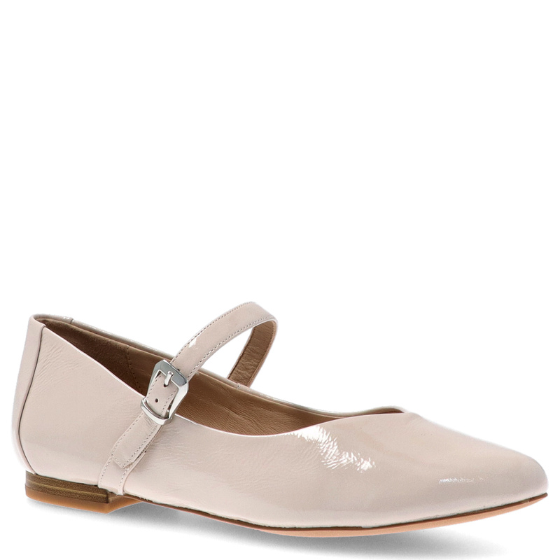 Lakierowane balerinki - CAPRICE 9-22112-44 KREMOWE