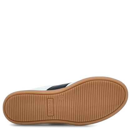 Wygodne trampki ze skóry - CAPRICE 9-23705-44 BIAŁE