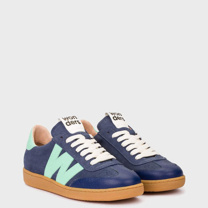 Hiszpańskie sneakersy premium - WONDERS AP-2001 CIEMNONIEBIESKIE