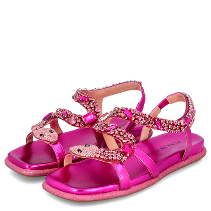 Eleganckie hiszpańskie sandały - ALMA EN PENA V240840 FUKSJA