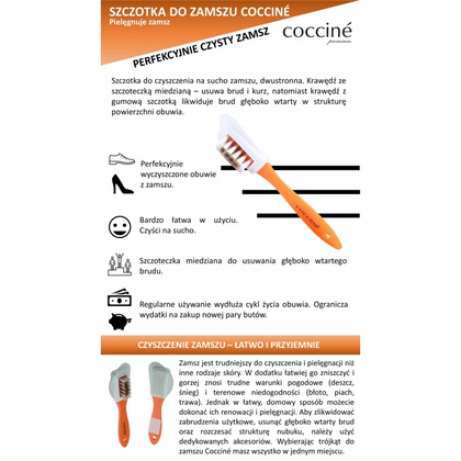 COCCINE - Szczoteczka do zamszu, weluru i nubuku