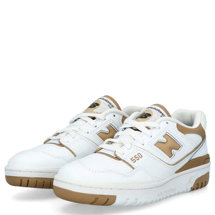 Sneakersy damskie - NEW BALANCE BBW550BT BIAŁO-BRĄZOWE