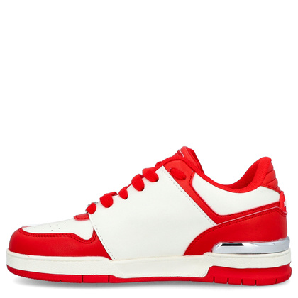 Sneakersy premium unisex - PLEIN SPORT SAES-USC0737 CZERWONO-BIAŁE