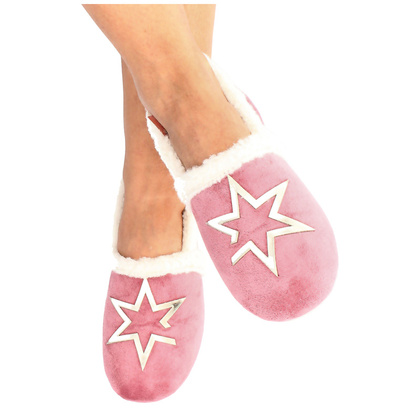 Luksusowe kapcie z futerkiem - MACARENA ANAIS 26 RÓŻOWE