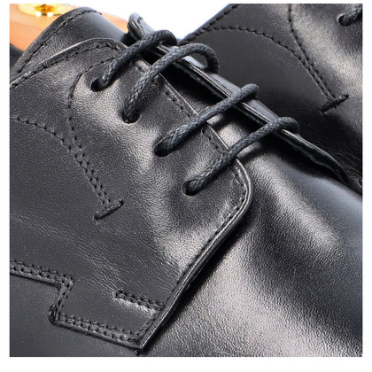 Skórzane półbuty męskie - TAPI A-6951 CZARNE