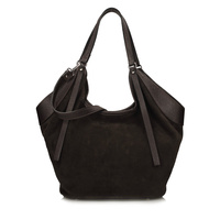 Torebka skórzana - TOSCANIO G108 CIEMNY BRĄZ