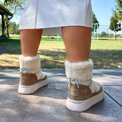 Hiszapńskie śniegowce damskie - GIOSEPPO 73266 BEŻOWE