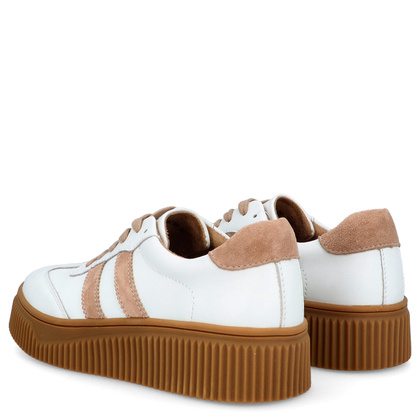 Sneakersy ze skóry naturalnej - FILIPPO DP6776/25 BIAŁE