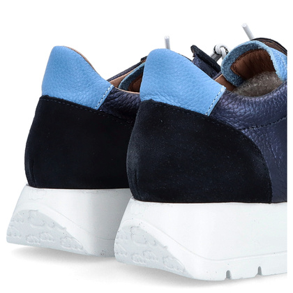 Hiszpańskie sneakersy premium - WONDERS A-2476 GRANATOWE