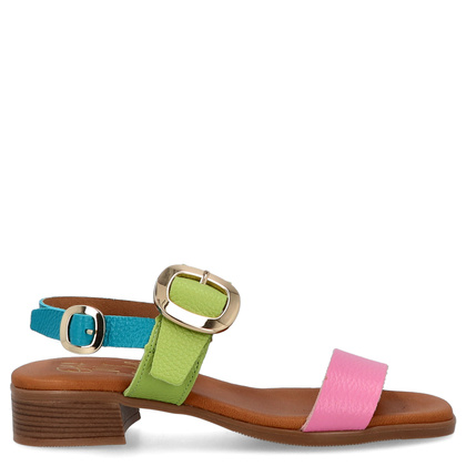 Eleganckie sandały ze skóry - OH! MY SANDALS 5609 KOLOROWE