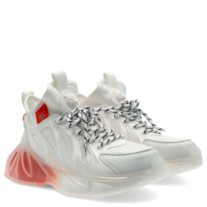 Sneakersy premium - PLEIN SPORT PACS USC0435 BIAŁE