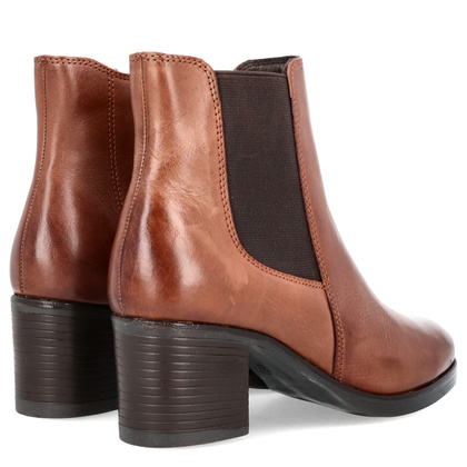 Wygodne botki ze skóry - PARROTTO WH70H04 BRĄZOWE