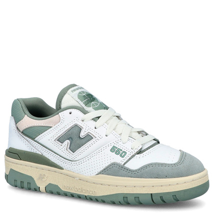 Sneakersy damskie - NEW BALANCE BBW550NED BIAŁO-ZIELONE