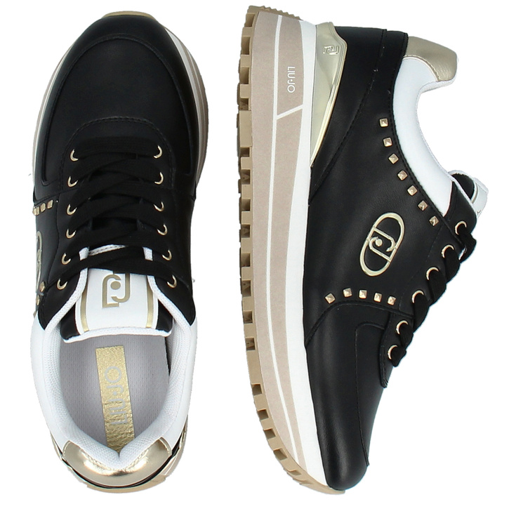 Sneakersy premium - LIU JO MAXI WONDER 87 CZARNE