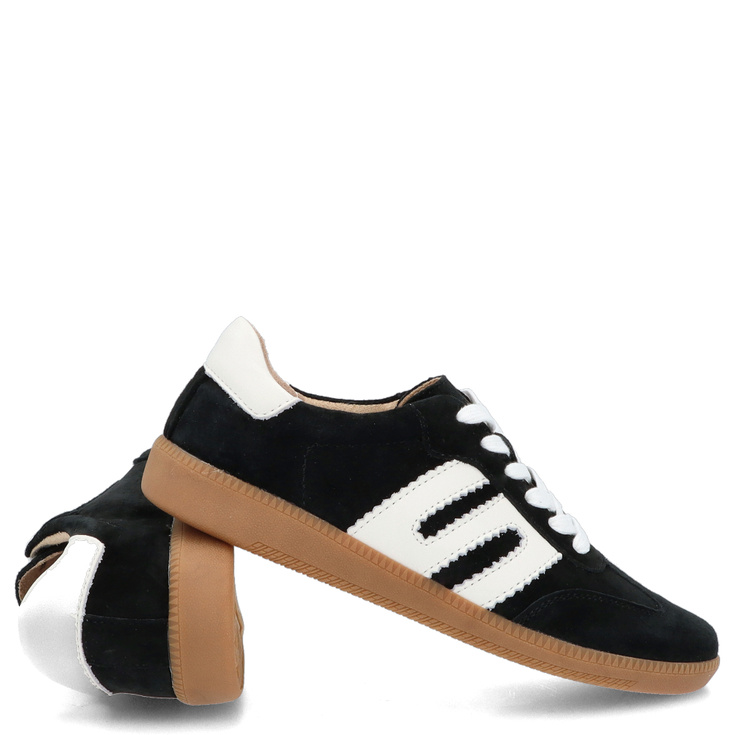 Sneakersy ze skóry - FILIPPO DP7492/25 CZARNE