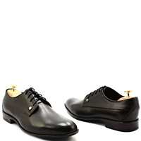 Buty męskie wizytowe - LEADER 344A-459 CZARNE