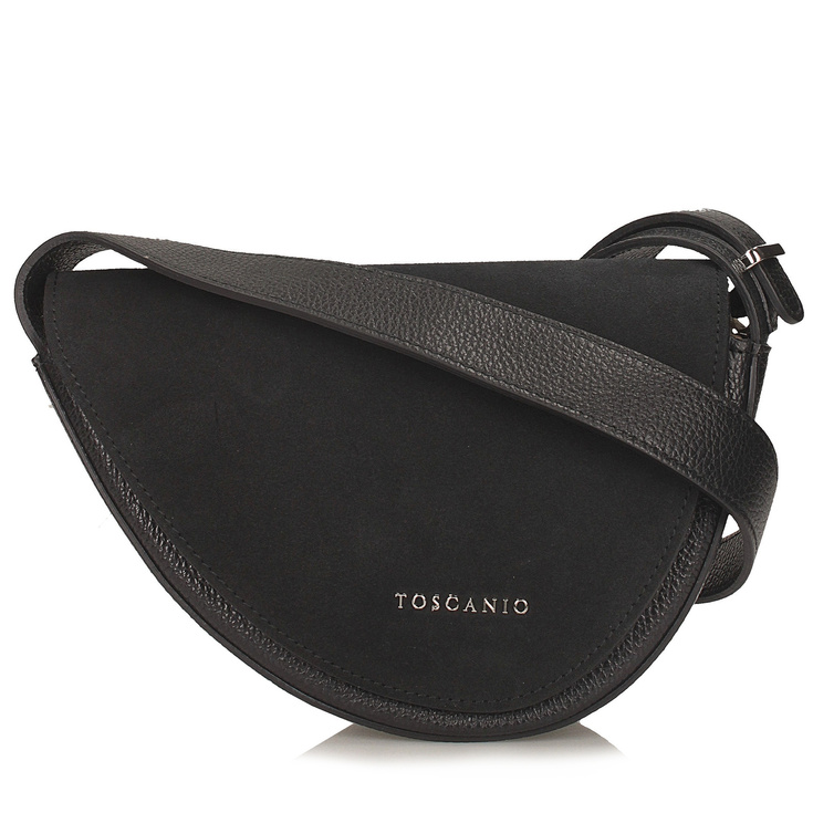 Torebka damska ze skóry - TOSCANIO G87 CZARNA