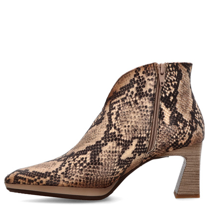Eleganckie botki z wycięciem ze skóry wężowej - HISPANITAS HI254270 BEŻOWE