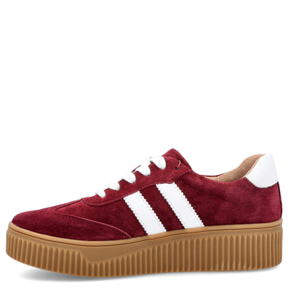 Sneakersy ze skóry naturalnej - FILIPPO DP6776/25 BORDOWE