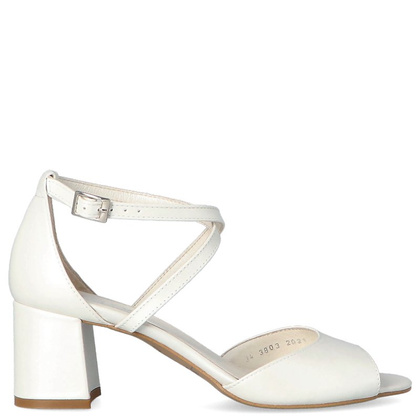 Taneczne sandałki - KOTYL 3803 ECRU PERŁOWE