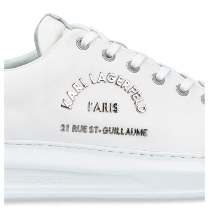 Sneakersy męskie - KARL LAGERFELD KAPRI MENS KL52539 BIAŁE