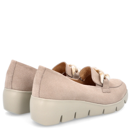 Skórzane mokasyny damskie - FILIPPO FILIPPO DP4128/24 BEŻOWY