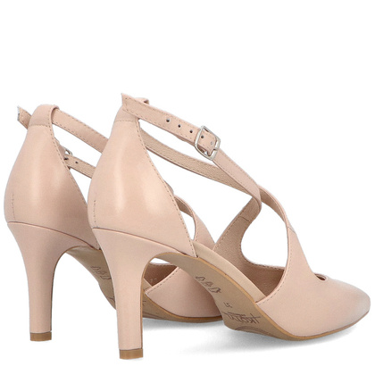 Eleganckie szpilki ślubne - KOTYL 3703 BEŻOWE