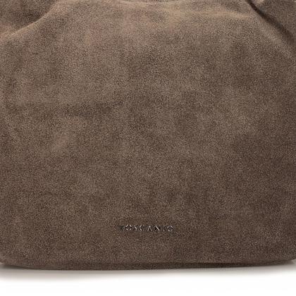 Torebka skórzana - TOSCANIO G107 CIEMNY BEŻ