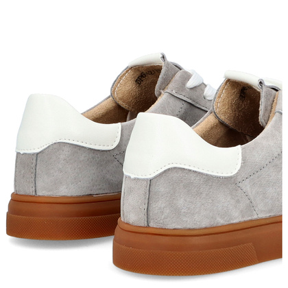 Damskie trampki ze skóry - FILIPPO DP6742/25 SZARE