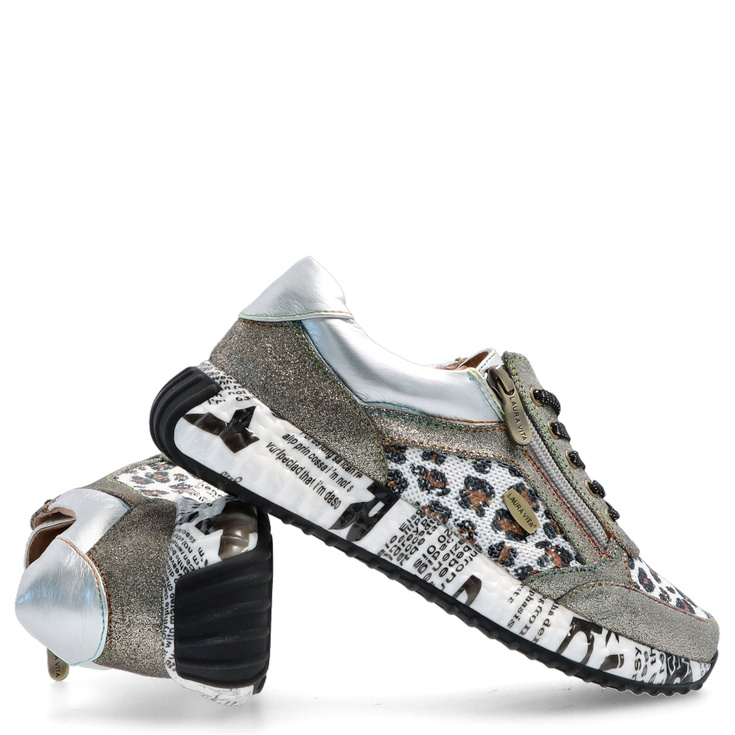 Modne sneakersy damskie - LAURA VITA BURTON 11 SZARE