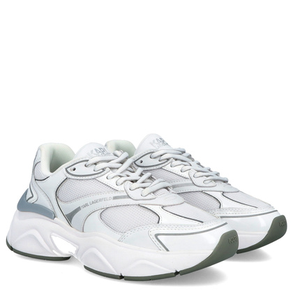 Sneakersy damskie - KARL LAGERFELD KOMET KL65624 41S BIAŁE