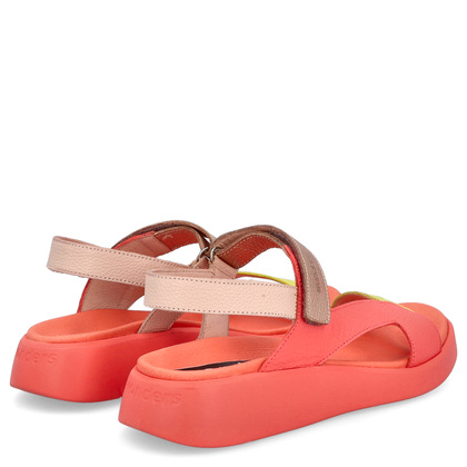 Lekkie hiszpańskie sandały - WONDERS C-6543 KORALOWE