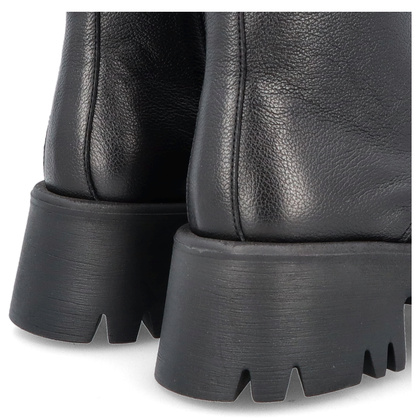 Klasyczne workery ze skóry - KARINO 5231 CZARNE